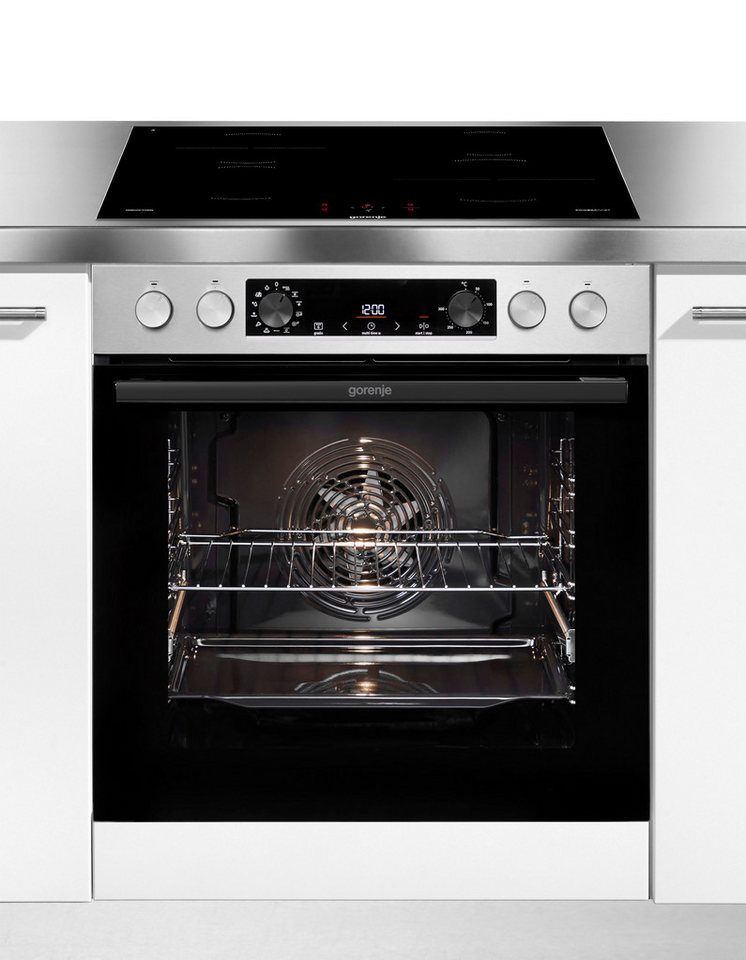 GORENJE Induktions Herd-Set Pacific Induktion 2021, mit 1-fach-Teleskopauszug, Aqua Clean, Pizzafunktion mit 300 °C – perfekt für Pizza, Focaccia und mehr! Bild 4