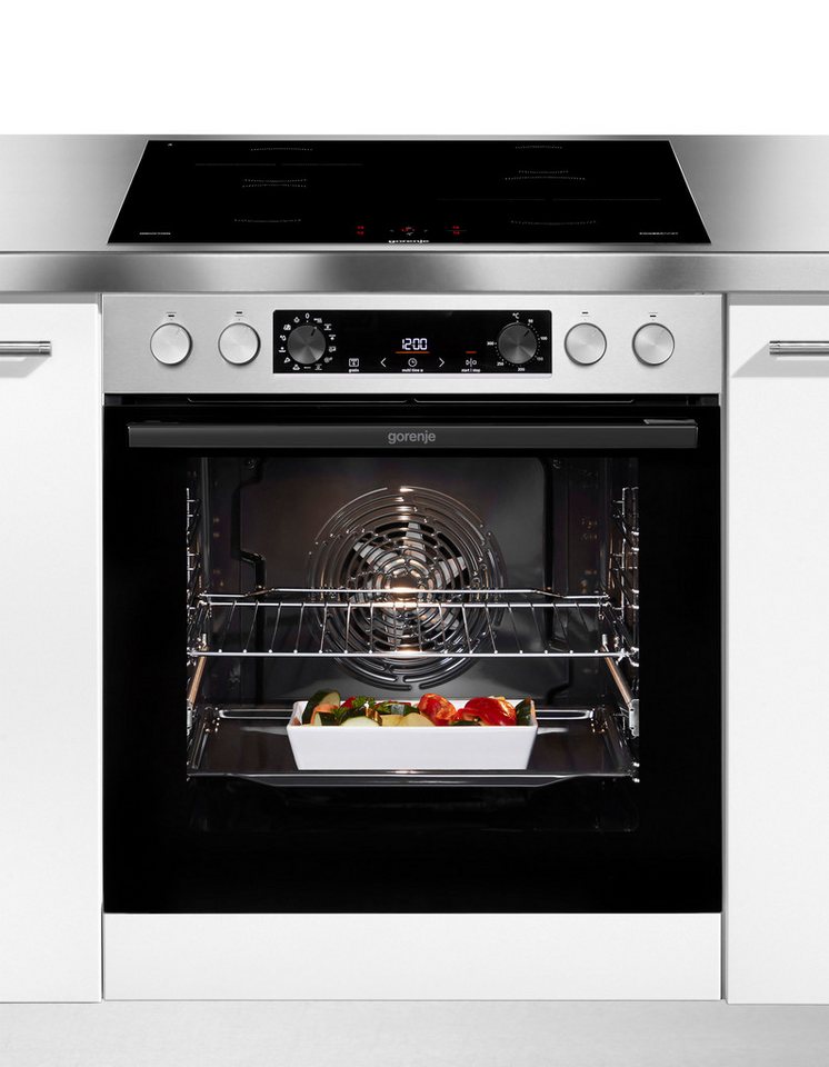 GORENJE Induktions Herd-Set Pacific Induktion 2021, mit 1-fach-Teleskopauszug, Aqua Clean, Pizzafunktion mit 300 °C – perfekt für Pizza, Focaccia und mehr! Bild 5