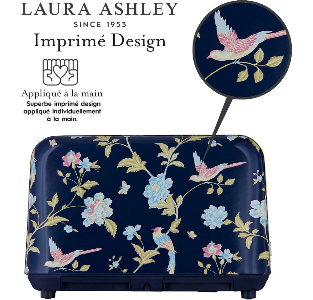 LAURA ASHLEY Toaster Laura Ashley 4 Scheiben-Toaster, 7 Stufen – Elveden Marine Design VQ, 1850.00 W