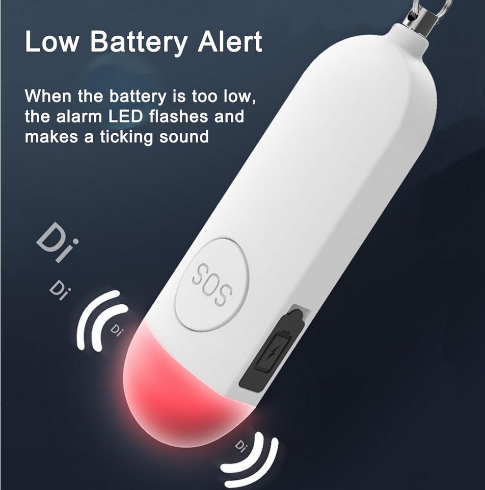 FELIXLEO 130dB Alarm und Blitzlicht schrecken Eindringlinge effektiv ab Alarmanlage Bild 2