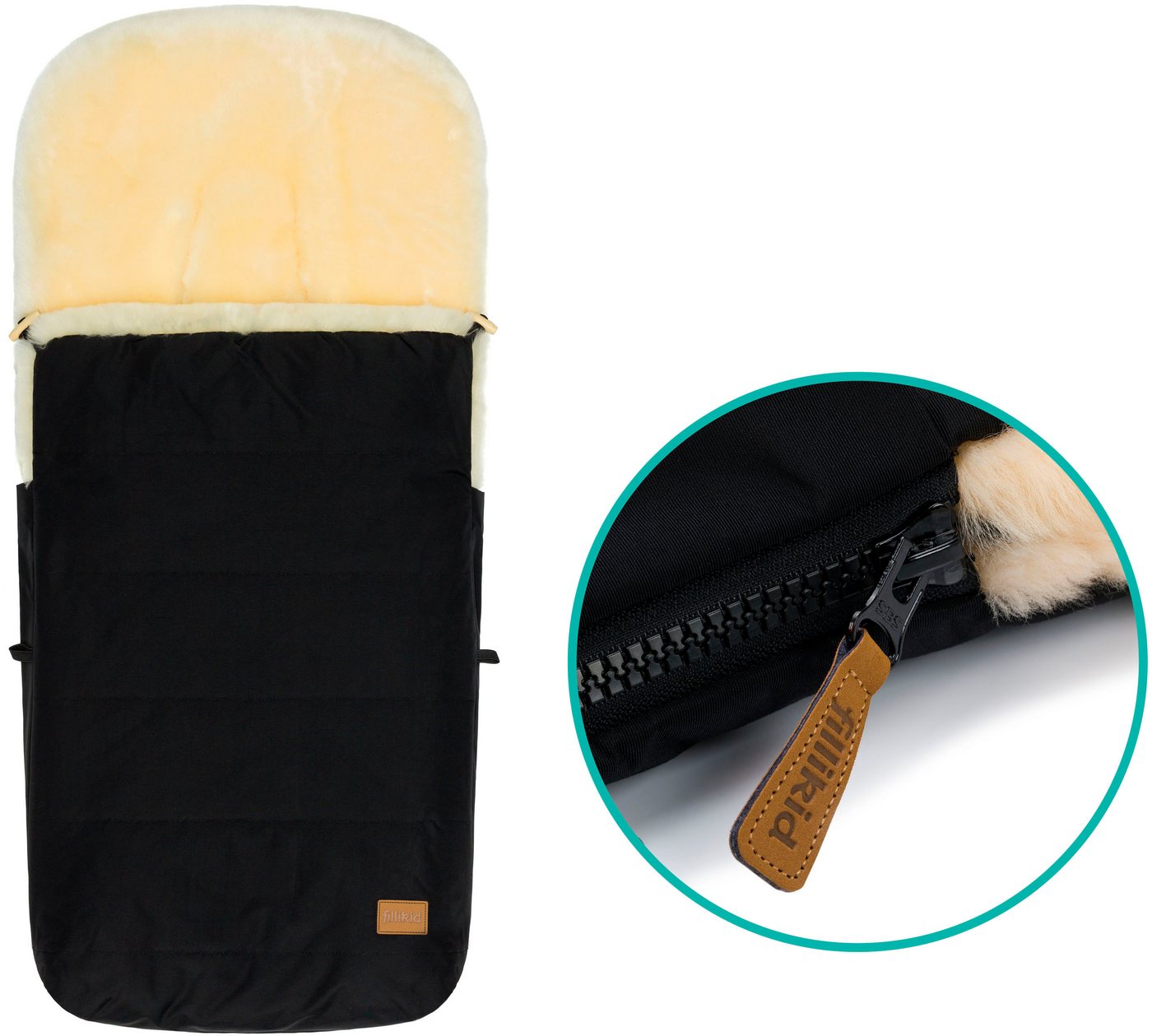 Fillikid Fußsack Bernina Lammfell, Winterfußsack Bild 2