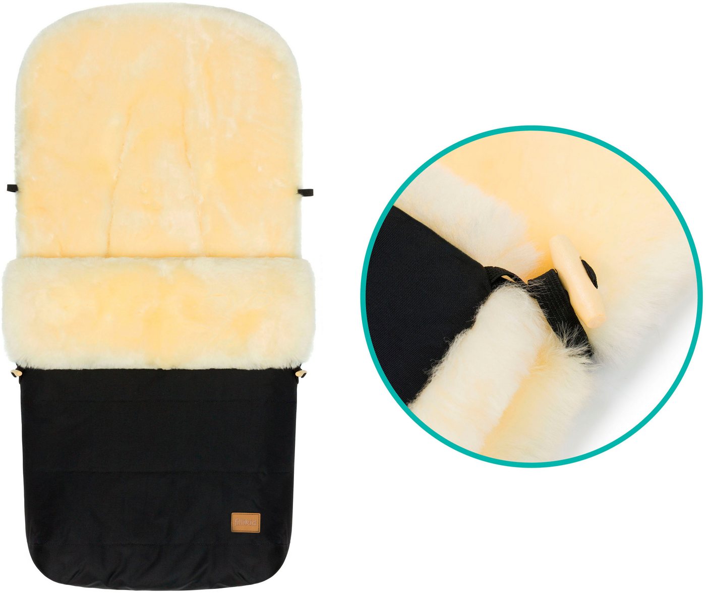 Fillikid Fußsack Bernina Lammfell, Winterfußsack Bild 4