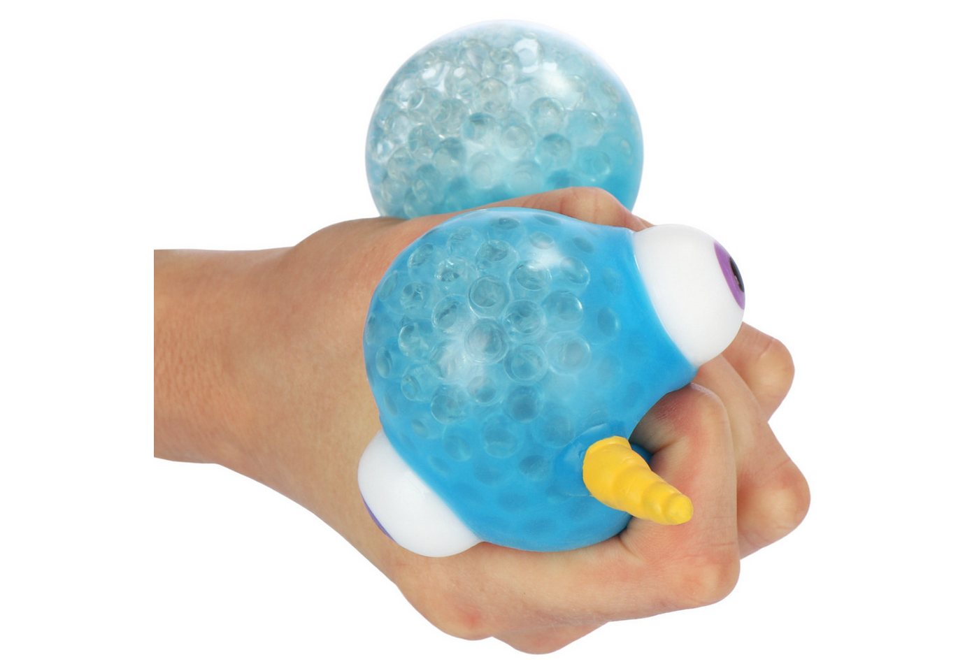 com-four Anti-Stress-Ball Anti-Stress-Figur, Squeeze Spielzeug Narwal (2-St), Quetsch-Ball für Kinder und Erwachsene Bild 5