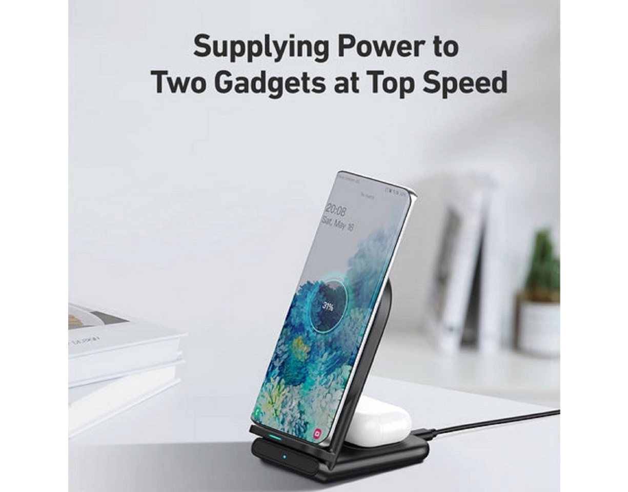 AUKEY Wireless Charger (2-in-1 Aircore Series Kabellos Ladestation)