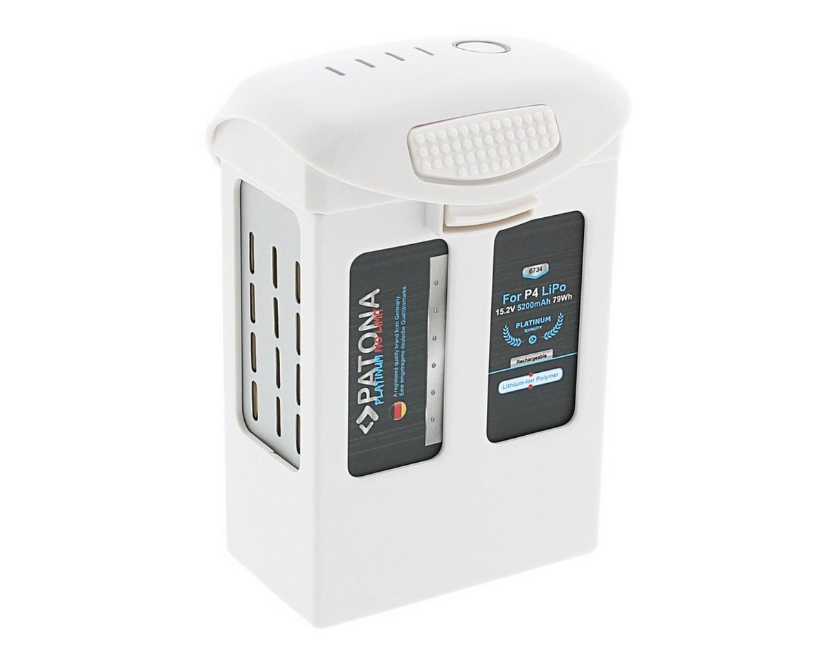 Patona Platinum Akku für DJI Phantom 4 Advanced Plus + Pro Obsidian 1650120 Drohnen-Akku Ersatz Drohnenakku 5200 mAh (15,2 V, 1 St), 100% kompatibel l maßgefertigte Passform l Überhitzungsschutz Bild 3