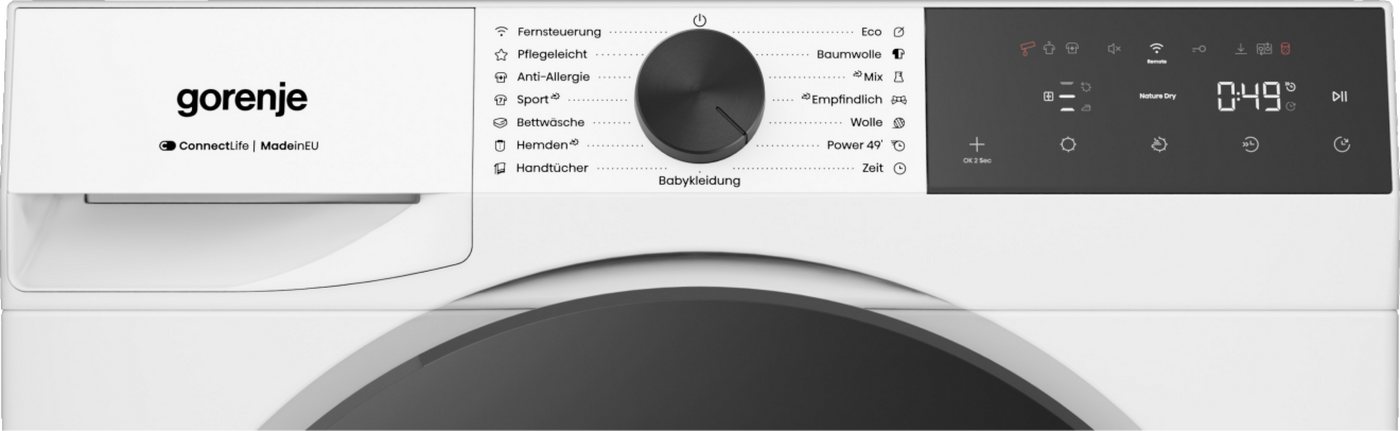 GORENJE Wärmepumpentrockner G400 D5G48D, NatureDry Schonung, FastDry 49, Knitterschutz Bild 3