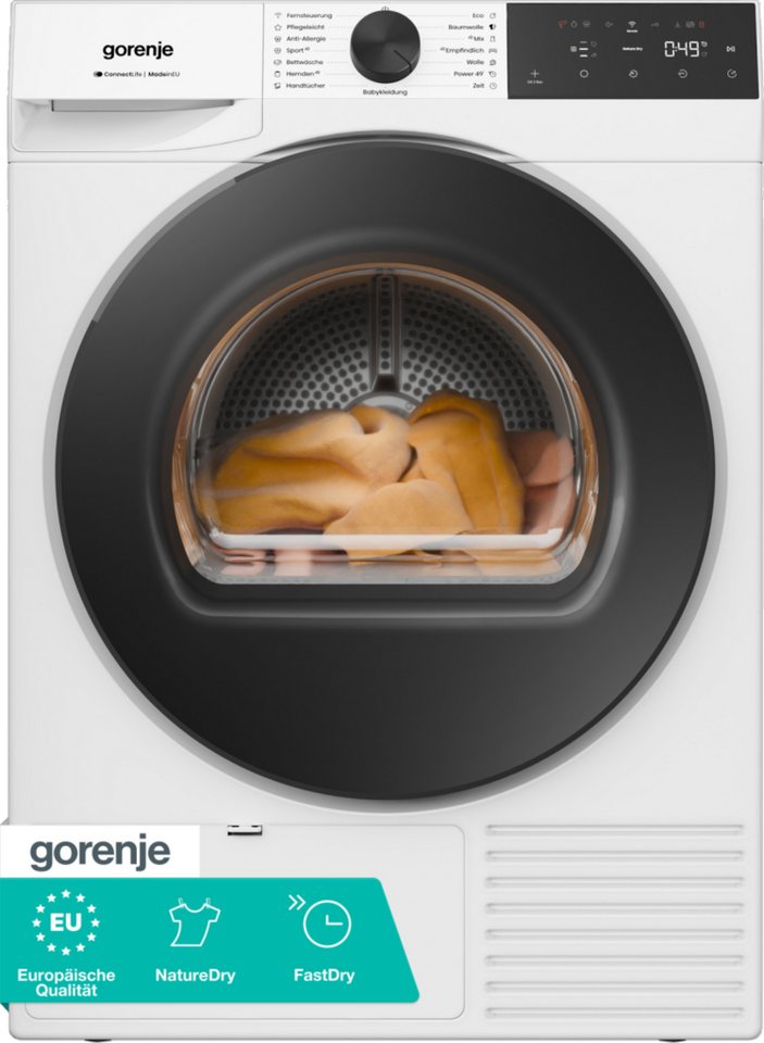 GORENJE Wärmepumpentrockner G400 D5G48D, NatureDry Schonung, FastDry 49, Knitterschutz Bild 4