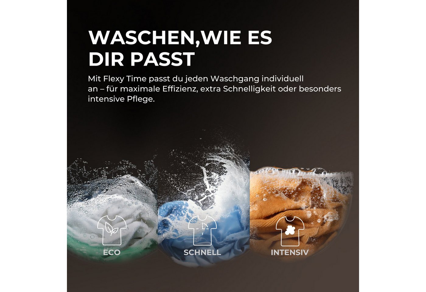 Haier Waschmaschine G3 Serie HW90-BP14637T, 9 kg, 1400 U/min, Smart AI Automatikprogramm Bild 4