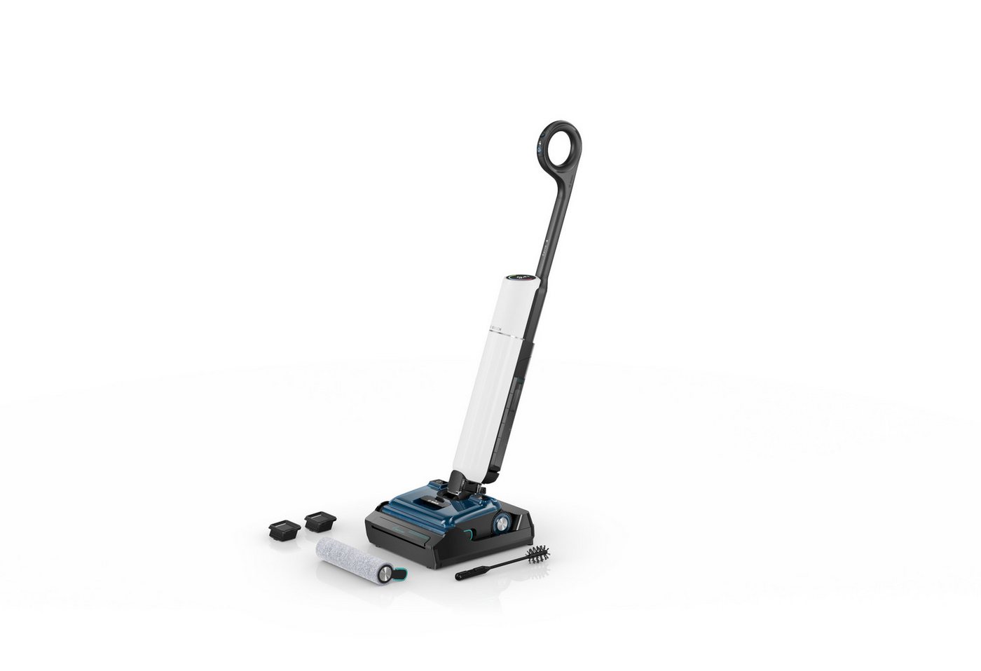 BOSCH Nass-Trocken-Sauger OneFlow Serie 4 BHF41WM/BHF41WS, Selbstreinigung, 24.000 PA Saugkraft, 250 W, beutellos, Anti-Haarverwicklung, LED-Licht, Schnelltrocknung, 40 min Akku / 150m² Bild 5
