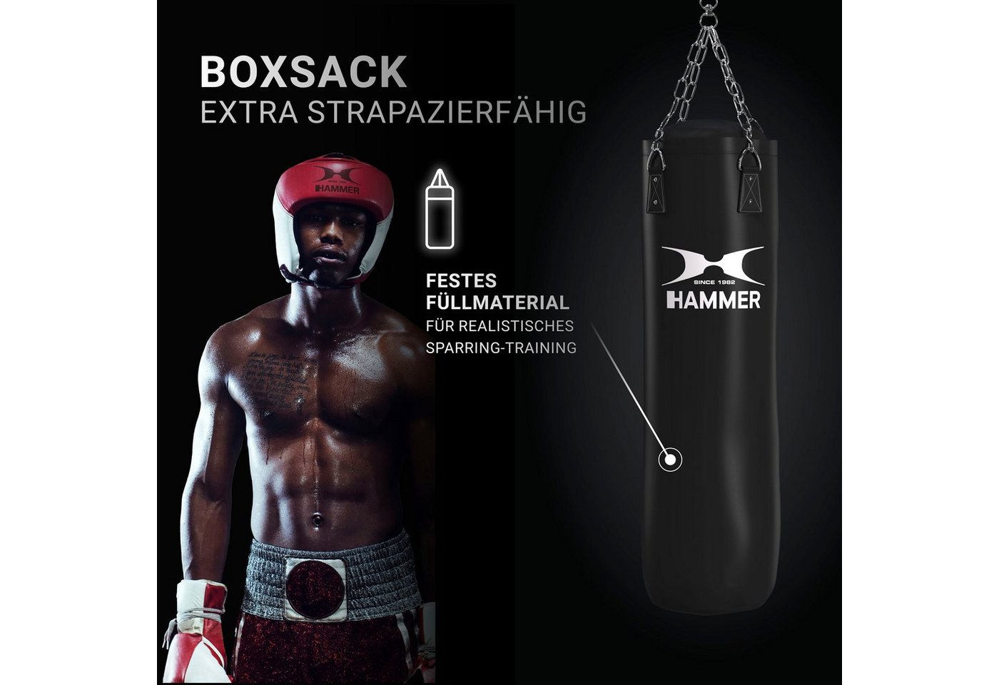 Hammer Boxsack Black Kick Bild 3