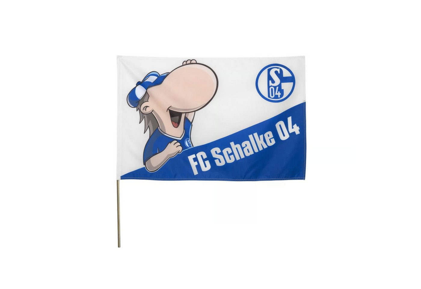 FC Schalke 04 Fahne Schwenkfahne Erwin Kids 60x90cm (1-St)