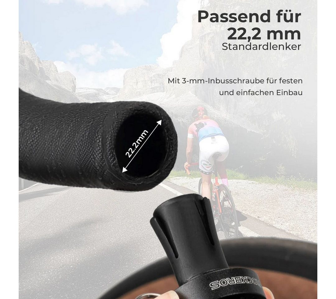 ROCKBROS Fahrrad-Gepäckträger Rockbros Fahrradklingel Rennrad für 22,2mm Dropbar Lenker