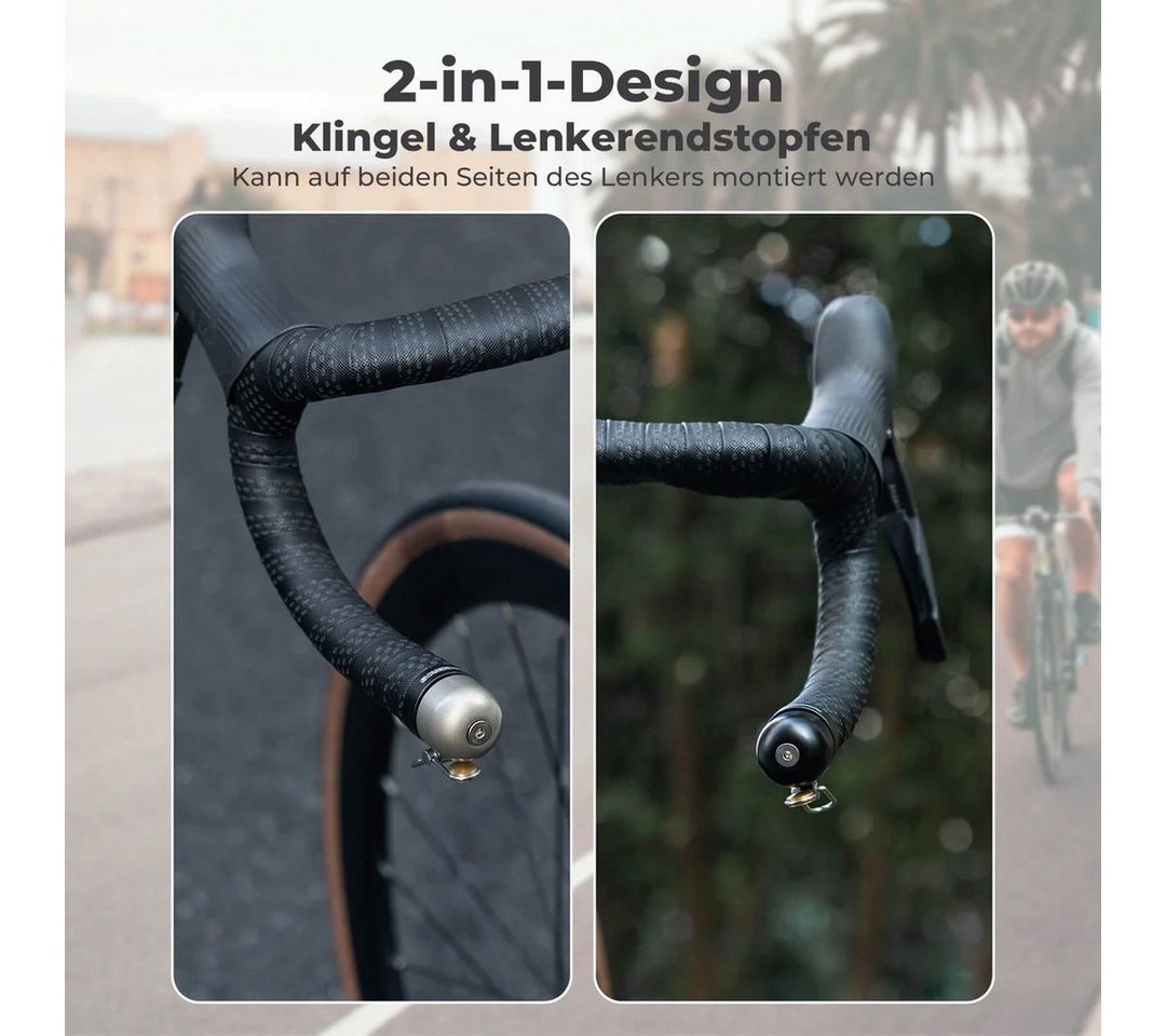 ROCKBROS Fahrrad-Gepäckträger Rockbros Fahrradklingel Rennrad für 22,2mm Dropbar Lenker Bild 3
