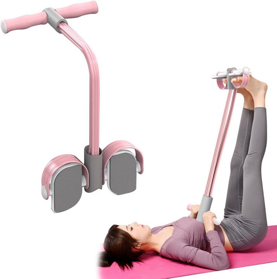 FELIXLEO Multitrainer Bauchtrainer Sit-Up Trainingsgeräte Bodybuilding Expander 6 Tubes, (1-St) Bild 4