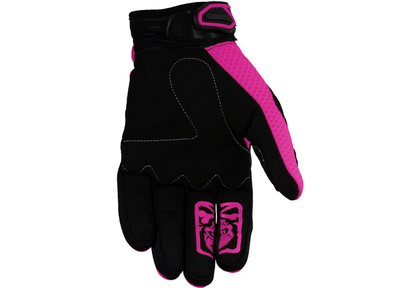Motorradhandschuhe Faustschlag pink Weiteneinstellung Bild 3