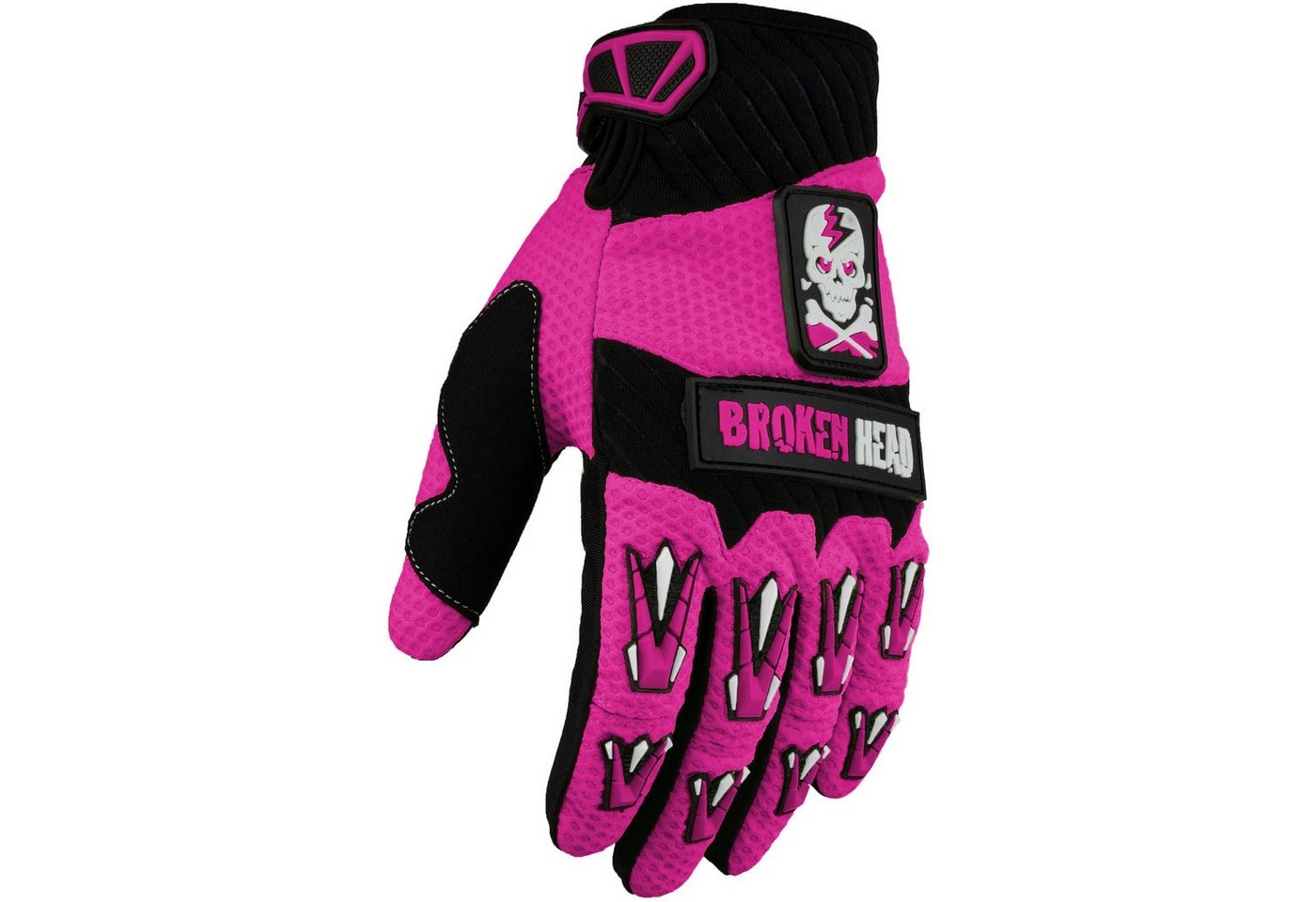 Motorradhandschuhe Faustschlag pink Weiteneinstellung Bild 4