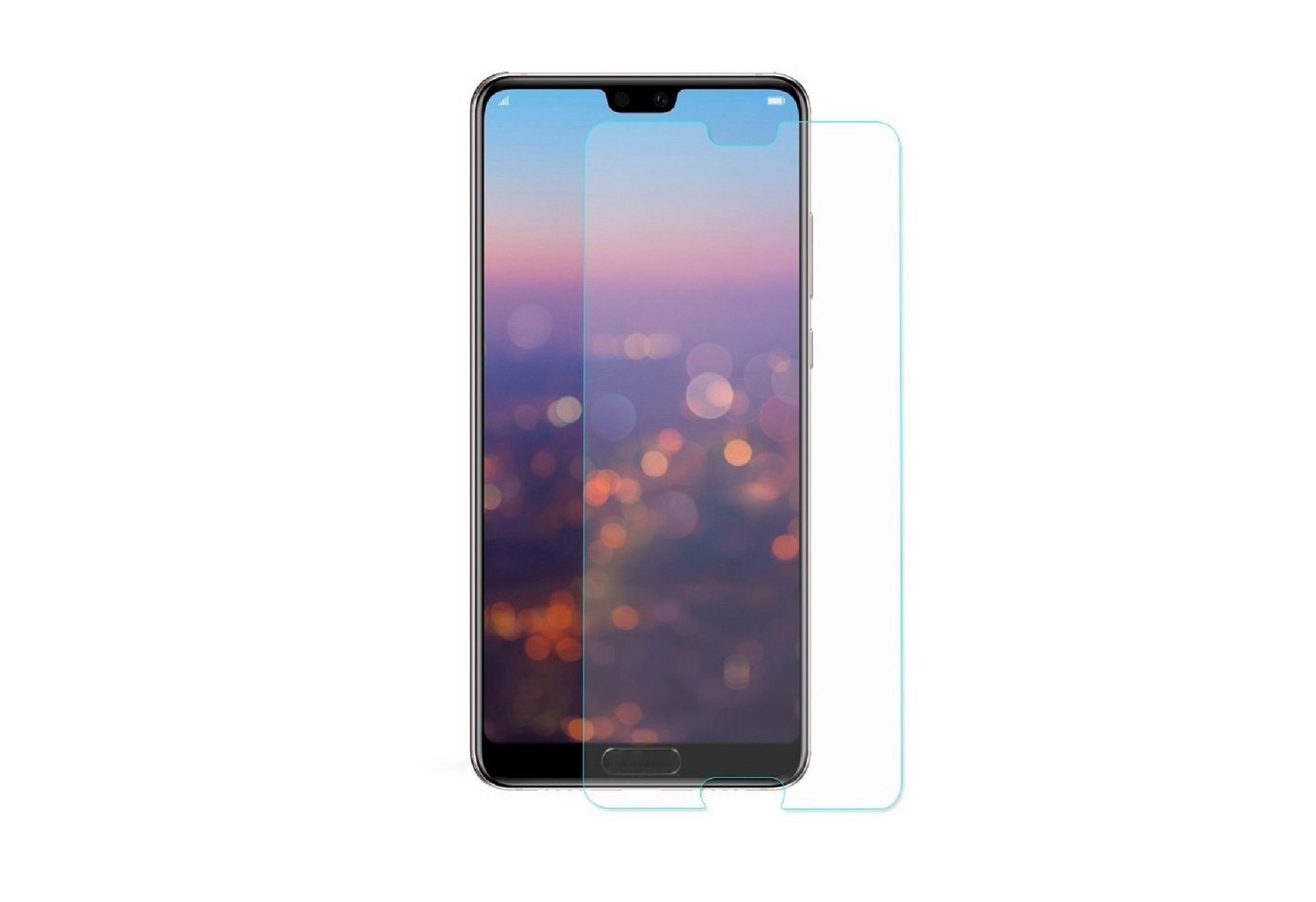 Protectorking Schutzfolie 1x 9H Panzerglas für Huawei P20 Displayschutz Schutzglas Hartglas, (1-Stück), Displayschutzglas, Schutzglas Echtglas Tempered 9H Härte HD-KLAR Bild 4