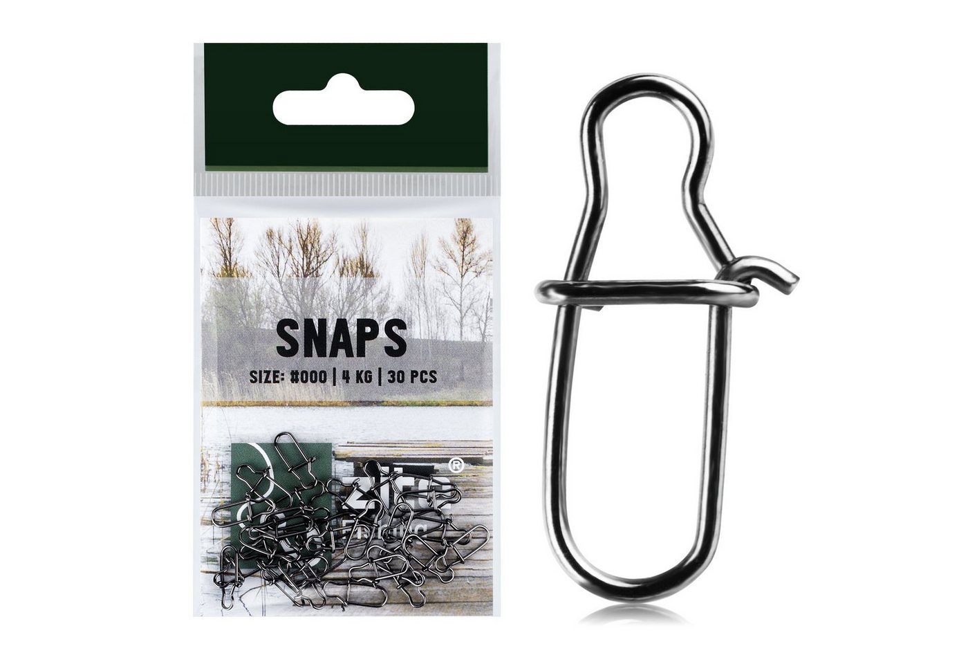 Zite Angelwirbel Karabiner Snaps Set 30 Stück Angelwirbel Gr. #000 4kg Zander&Hecht