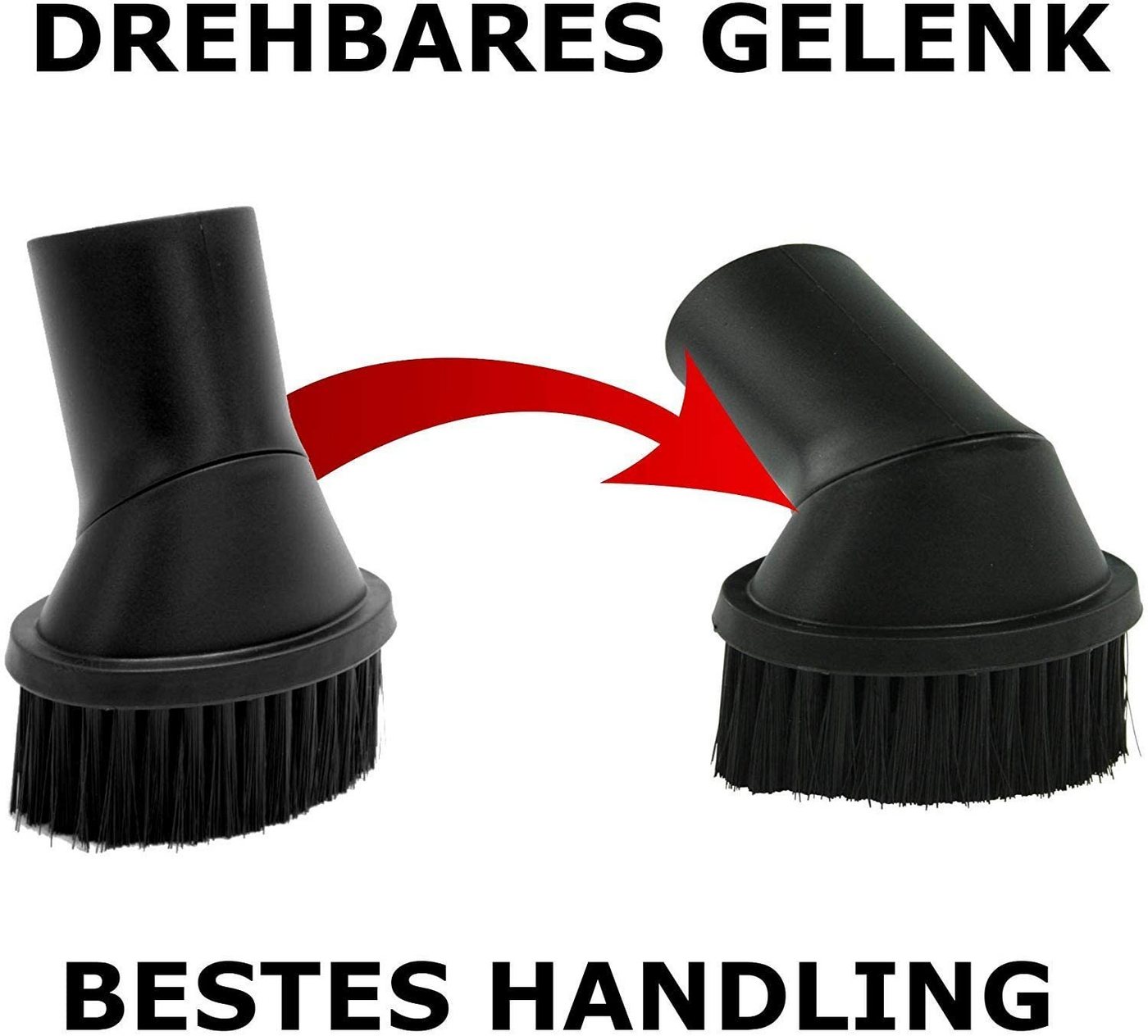 Maxorado Möbelpinsel Staubpinsel Düse Zubehör Set für Siemens VS 06 G 2410 Synchropower Bild 3