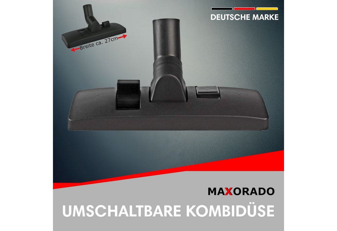 Maxorado Staubsaugerdüsen-Set 35mm Staubsaugerrohr Kombidüse für Staubsauger EIO ECO Öko-Lux Topo Bild 5