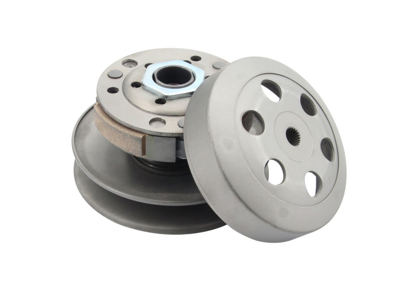 Area1 Getriebezusatz Ersatz Wandler, Kupplung, Glocke 107mm für Piaggio Motoren 50ccm 2T, (3-St) Bild 3