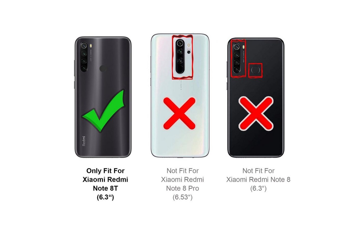 CoolGadget Schutzfolie Panzerfolie für Redmi Note 8T, (Spar-Set 4in1, 2x Displayschutz, 2x Kameraschutz), Panzerglas Schutzfolie für Xiaomi Redmi Note 8T Folie Bild 3