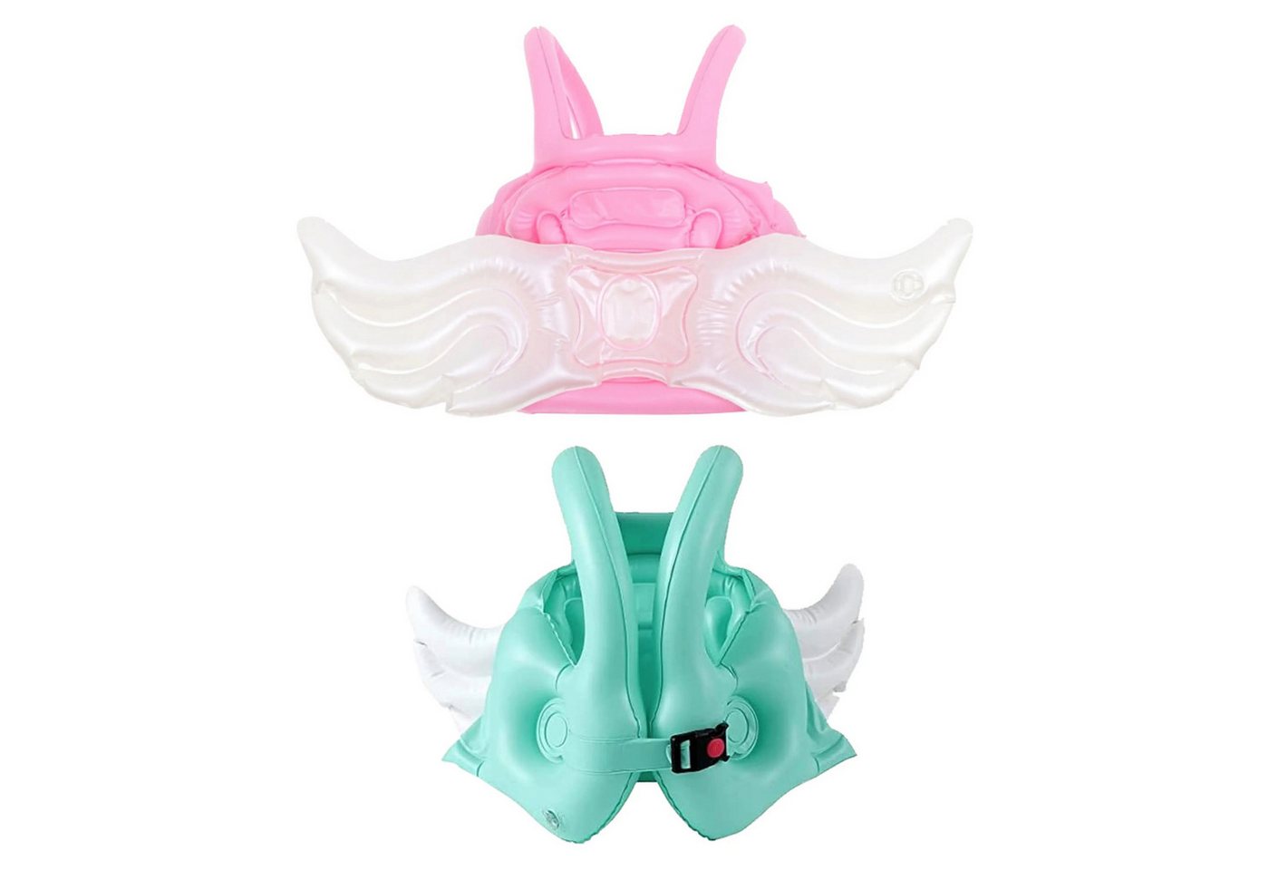 Sport-Knight® Schwimmweste Kinder Schwimmweste mit Engelsflügel mit Doppel-Airbag, Rosa oder Grün Bild 2