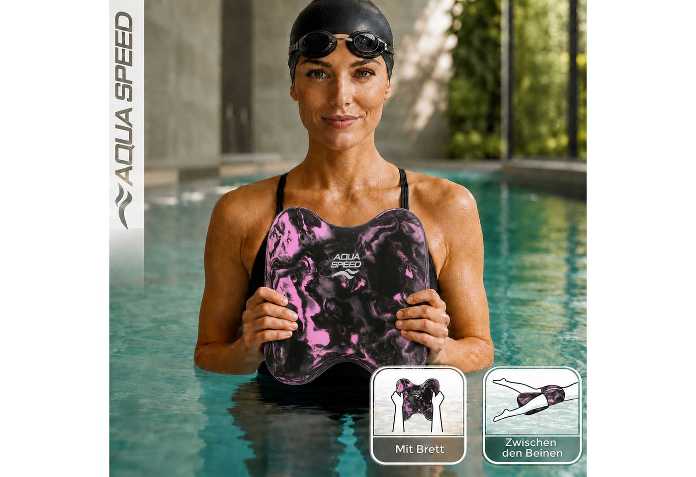 Aqua Speed Schwimmbrett PullKick Schwimmhilfe 2-in-1 Pull Buoy & Kickboard Bild 5
