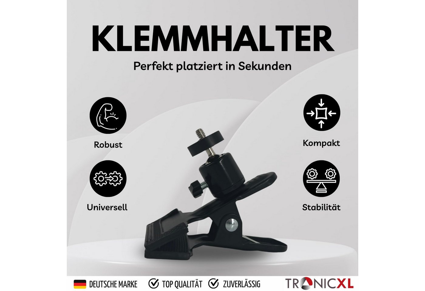 TronicXL Überwachungskamera-Halterung Klemmstativ Halterung Kamera für CCTV für Ring Cam Arlo Pro Eufy Wyze Bild 3