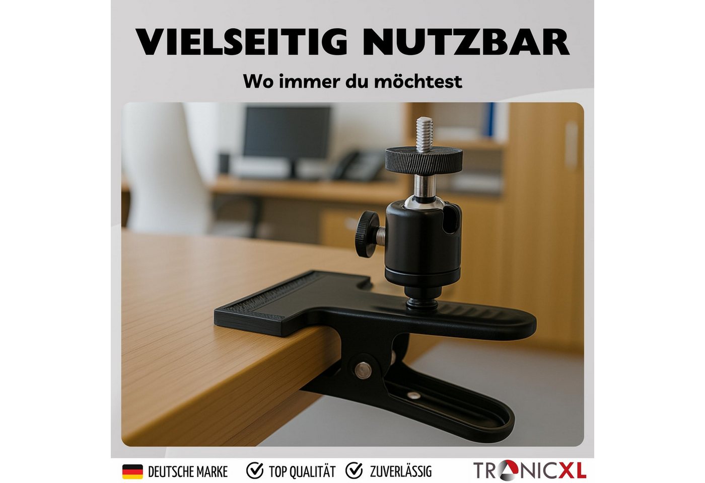 TronicXL Überwachungskamera-Halterung Klemmstativ Halterung Kamera für CCTV für Ring Cam Arlo Pro Eufy Wyze Bild 5