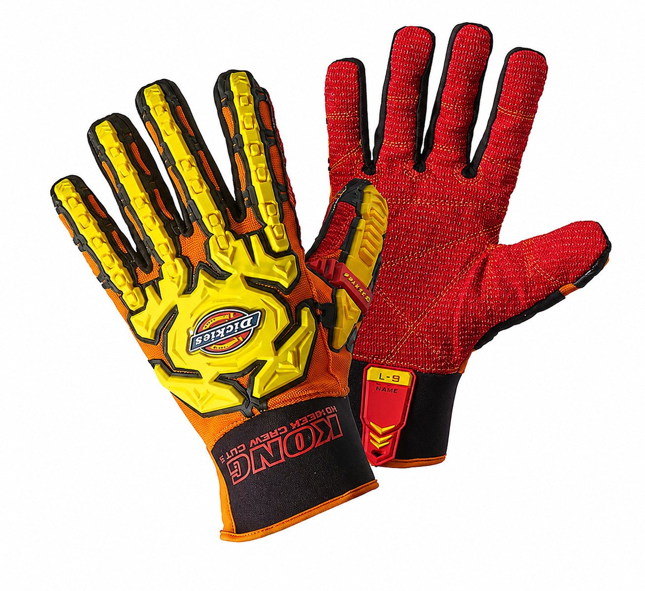 Dickies Schnittschutzhandschuhe Schutzhandschuh Deckorange Arbeitshandschuh Motorcross Racing, S Sicherheitshandschuh Handschutz Montage Handschuhe Bild 4