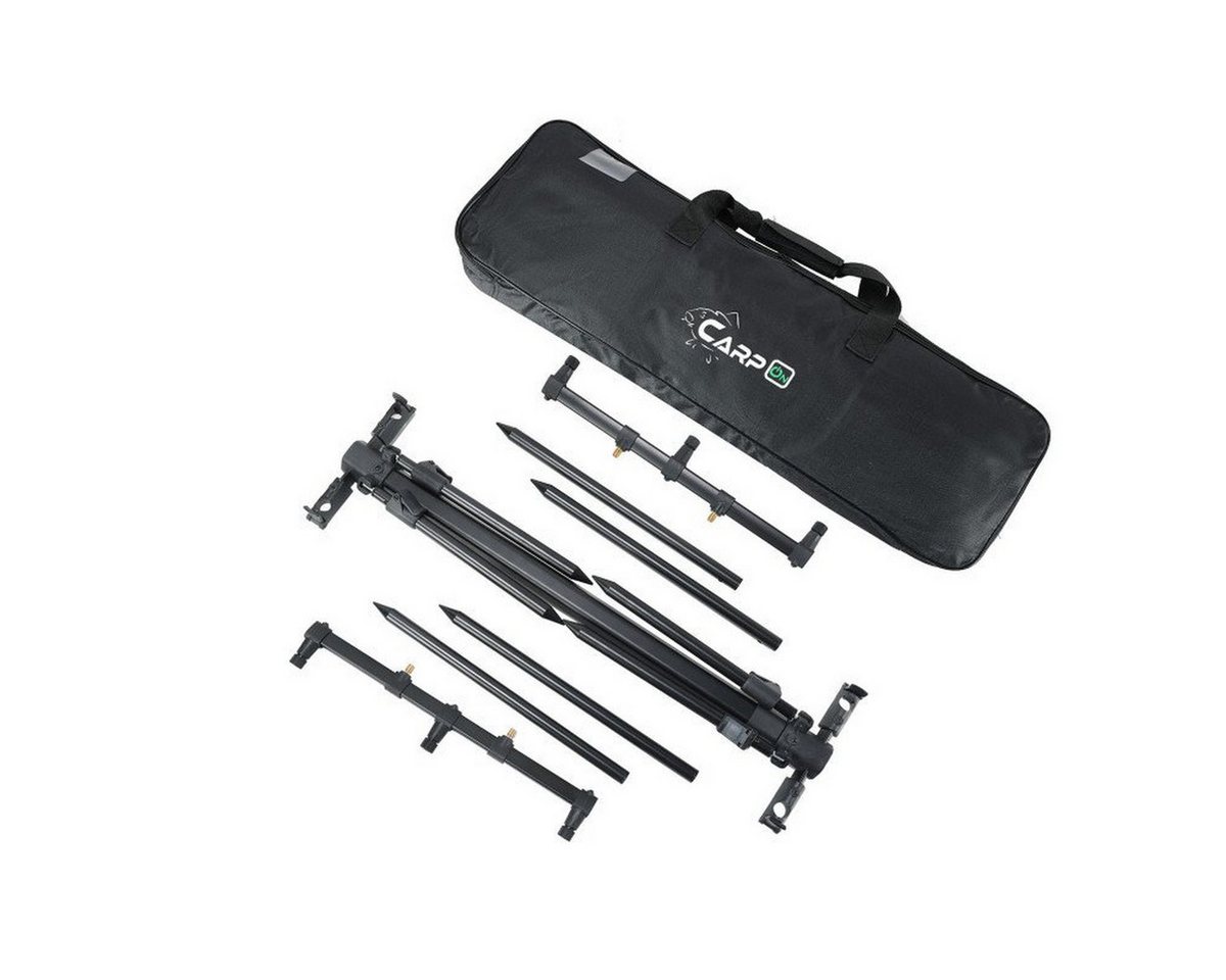 CarpOn Angelzelt Leichtes Karpfenangeln Rod Pod System mit 3-Ruten Halterung, (1 tlg)