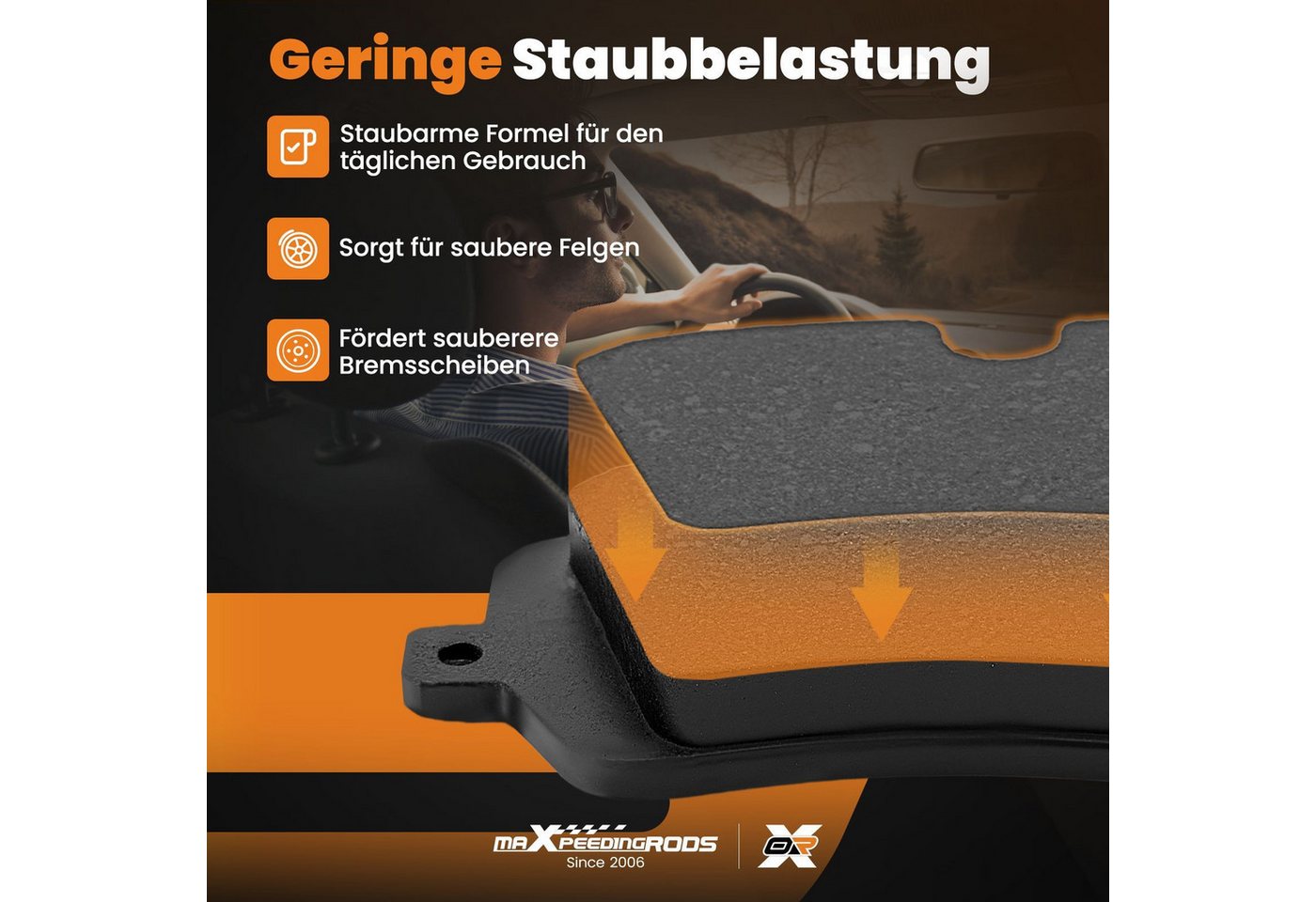 maXpeedingrods Bremsbelag, Bremsbeläge Bremsbelagsatz Vorne For Audi A4 A6 Seat Skoda VW Passat Bild 5