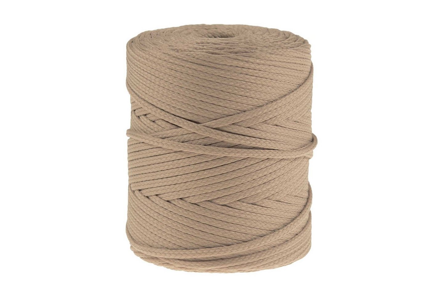 maDDma Seil 100m Polyester-Schnur Kordel 4mm, beigegrau Bild 2