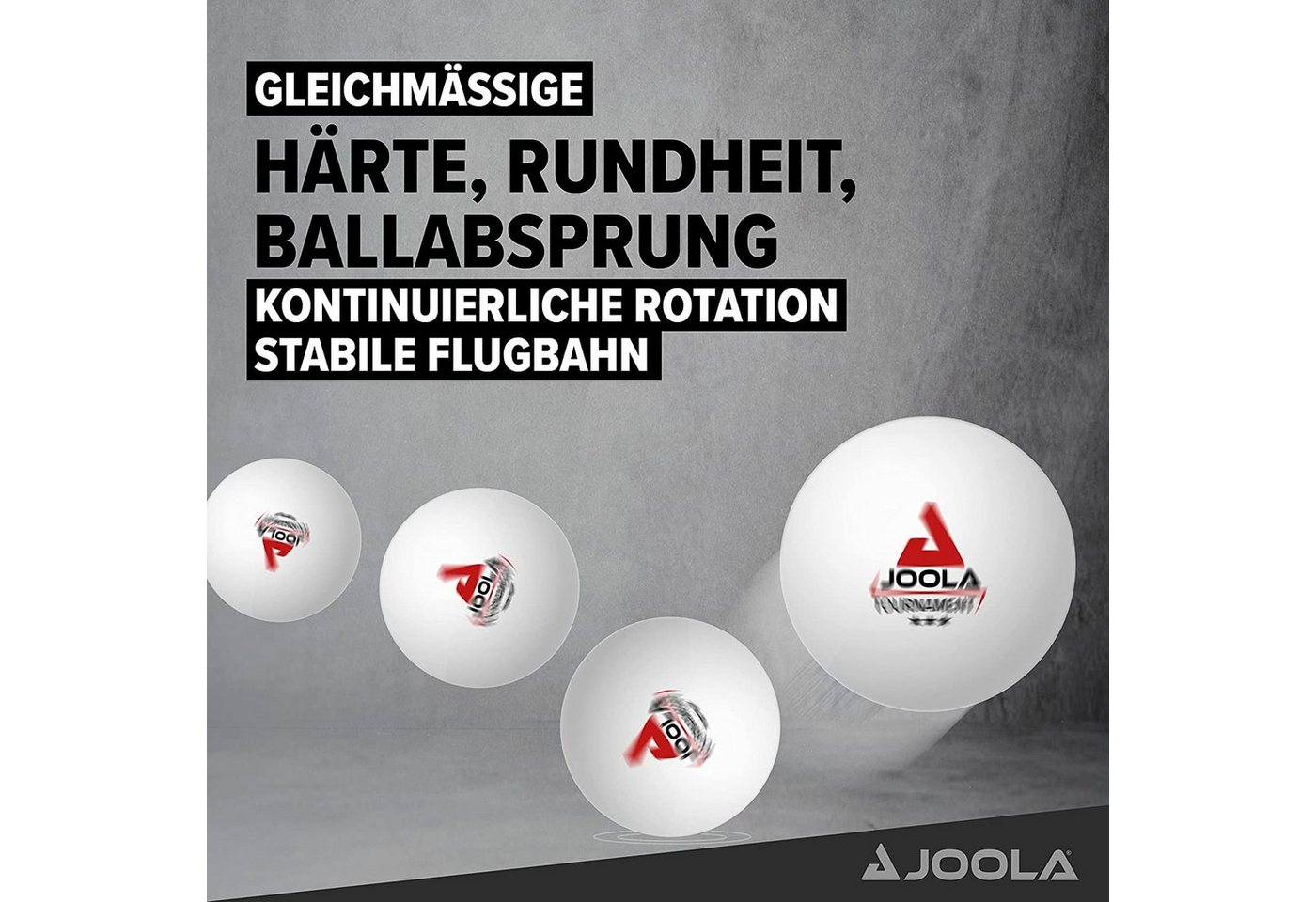 Joola Tischtennisball Tischtennisbälle TOURNAMENT*** 40+ WH CT24, Tischtennis Bälle Tischtennisball Ball Balls