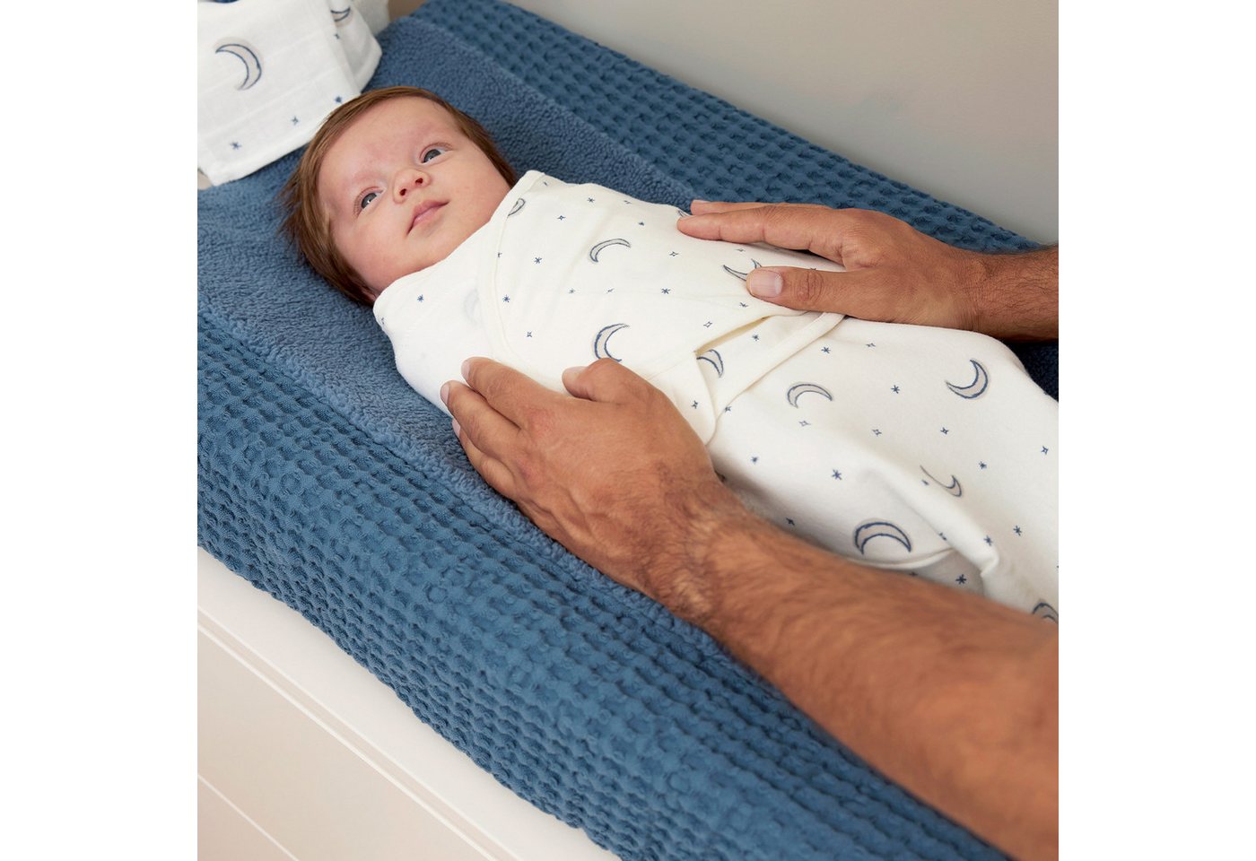 Meyco Baby Pucksack Moon Indigo (100% Baumwolle, 1 tlg), 4-6 maanden - 1-pack Bild 4