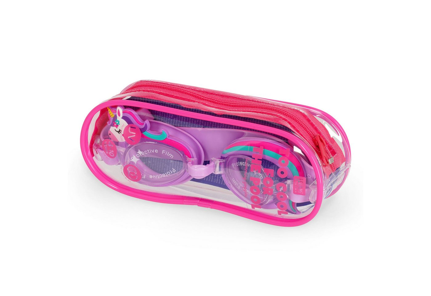 Legami Taucherbrille Legami Schwimmbrille Too Cool for the Pool Unicorn Einhorn