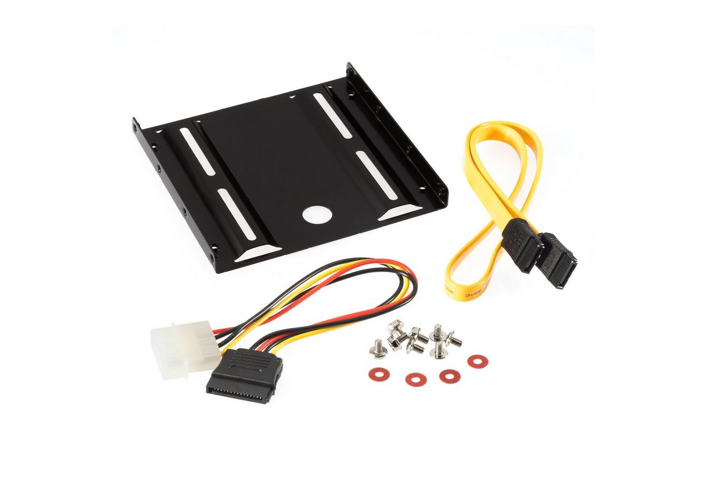 Poppstar Festplatten-Einbaurahmen, Einbau-Kit für interne 2,5 Zoll SSD-HDD inkl. Einbaurahmen, Schrauben Bild 2