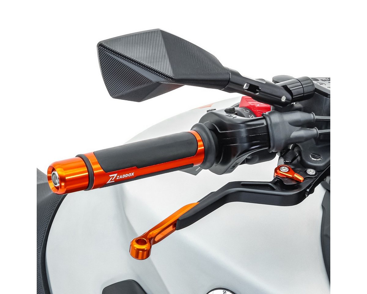 Zaddox Lenkervorbau Lenkergriffe Motorrad # orange DK937 Bild 2