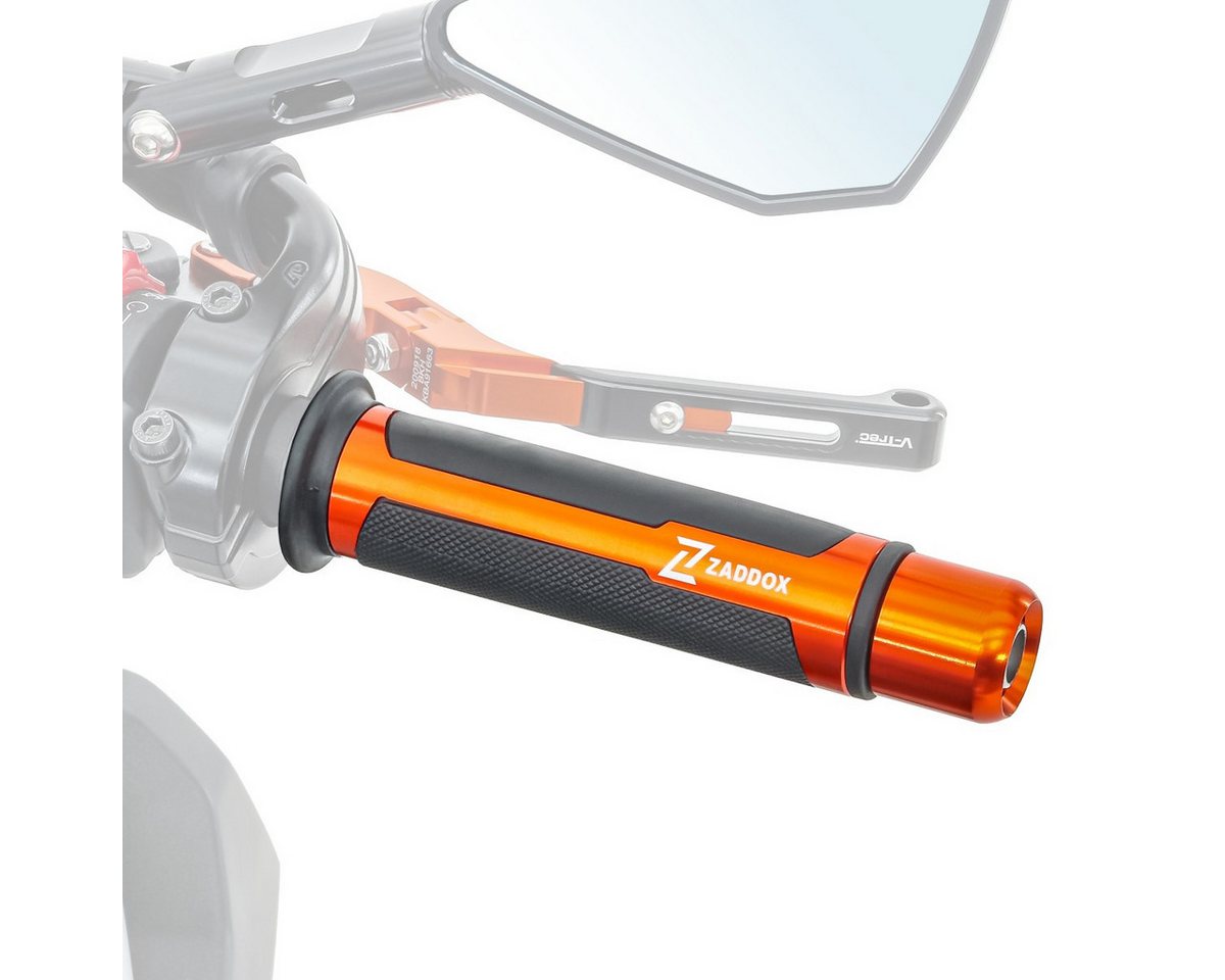 Zaddox Lenkervorbau Lenkergriffe Motorrad # orange DK937 Bild 4