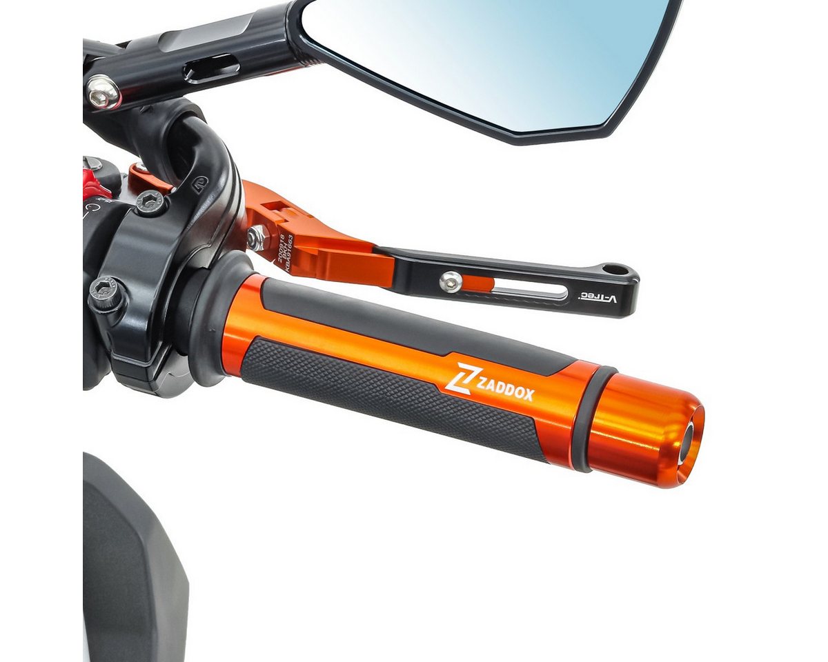 Zaddox Lenkervorbau Lenkergriffe Motorrad # orange DK937 Bild 5