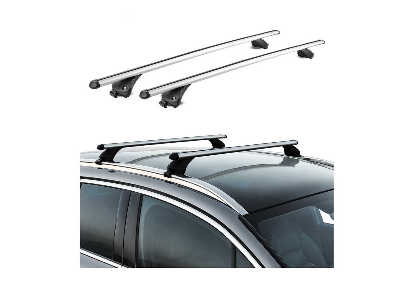 OMAC Dachträger Quick Dachträger für Mitsubishi ASX II 2023-2026 Aluminium Silber 2x (2-St) Bild 3