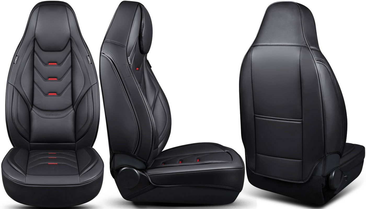 BREMER SITZBEZÜGE Autositzbezug für Mercedes CLA C117 Bj 2013-18 LT1, Set, 2-tlg., Schonbezüge Sitzbezüge Fahrer und Beifahrer, in Schwarz Bild 4