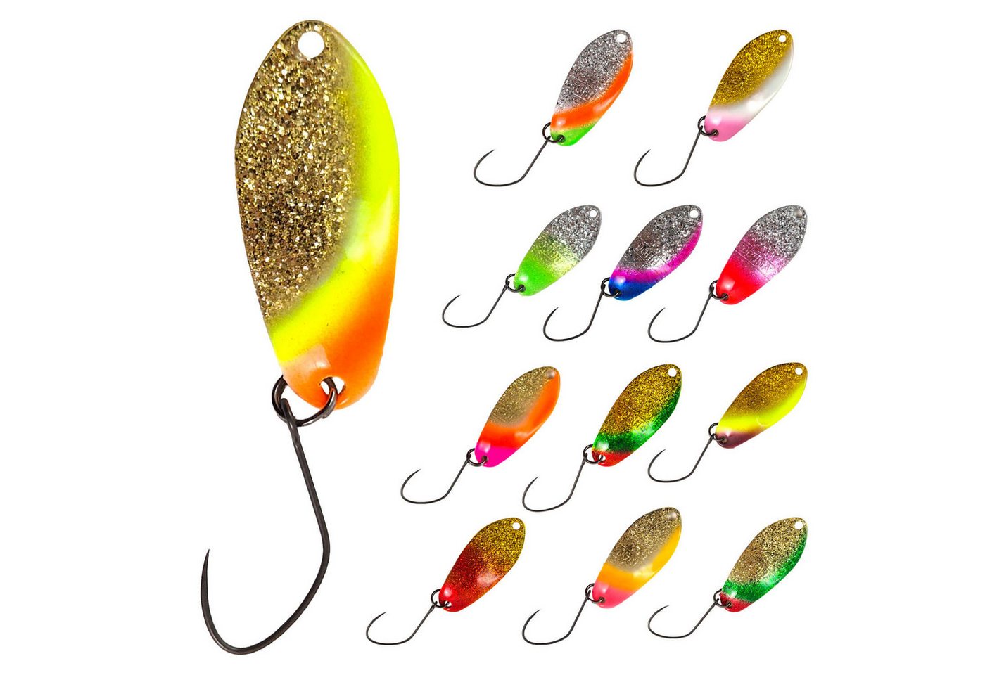 Anglerz System Kunstköder Angler'z System Dohna Spoon Forellen Blinker Glitter, (1-St) Bild 2