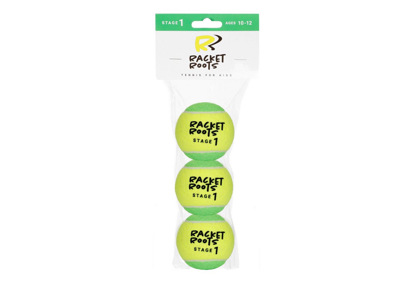 Racket Roots Tennisball RR Stage 1 - 3 Tennisbälle - Play and Stay Ball - (3er Beutel) Bild 2