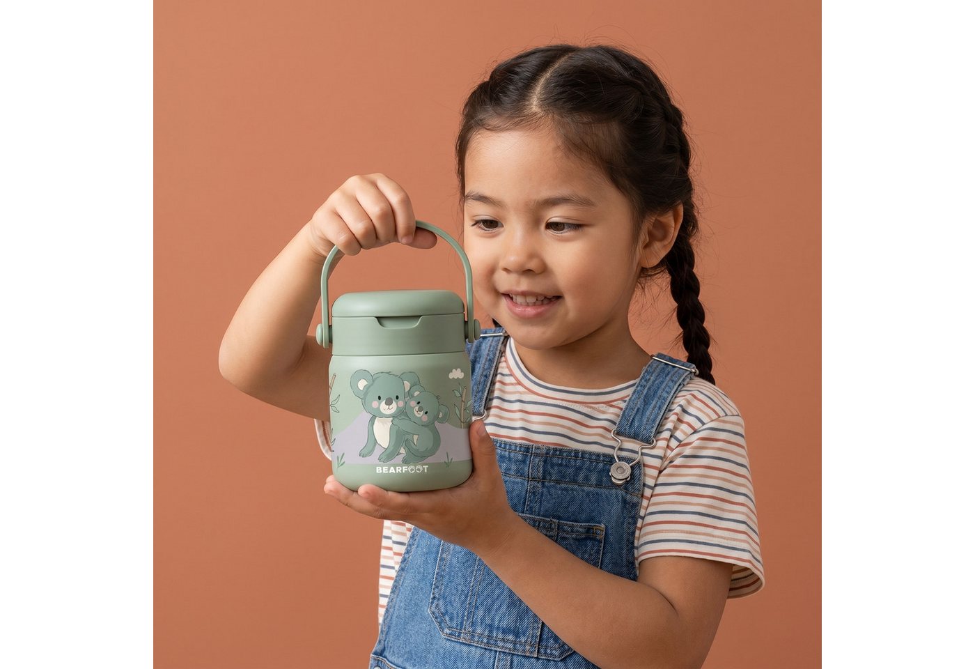 BEARFOOT Trinkflasche Thermobehälter Kinder Edelstahl - Koala Sabei, Thermobehälter, auslaufsicher, Edelstahl, Food jar, BPA-frei Bild 2
