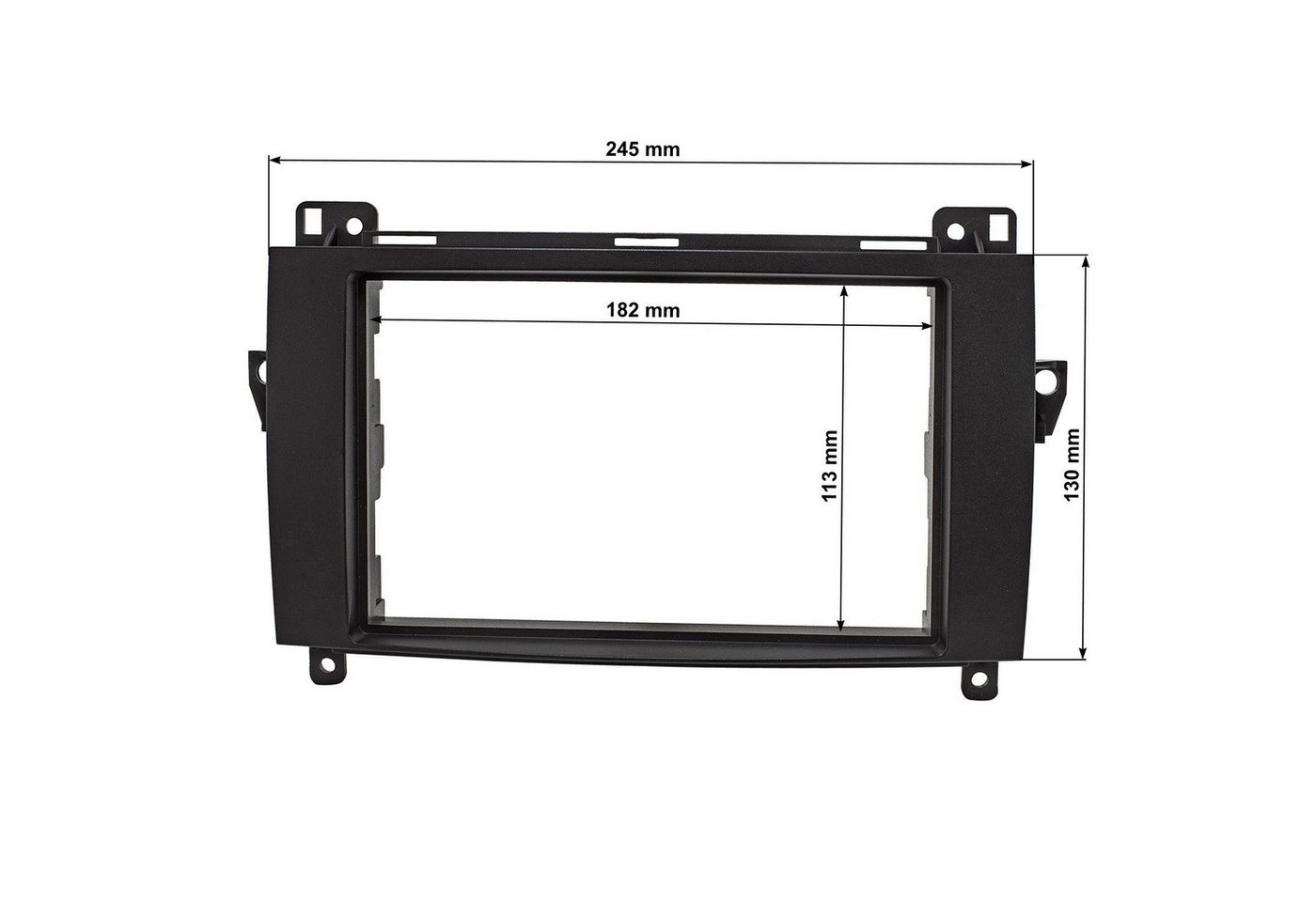 tomzz Audio Doppel DIN Radioblende passt für Mercedes A W169 B W245 Sprinter W906 Autoradio Bild 4