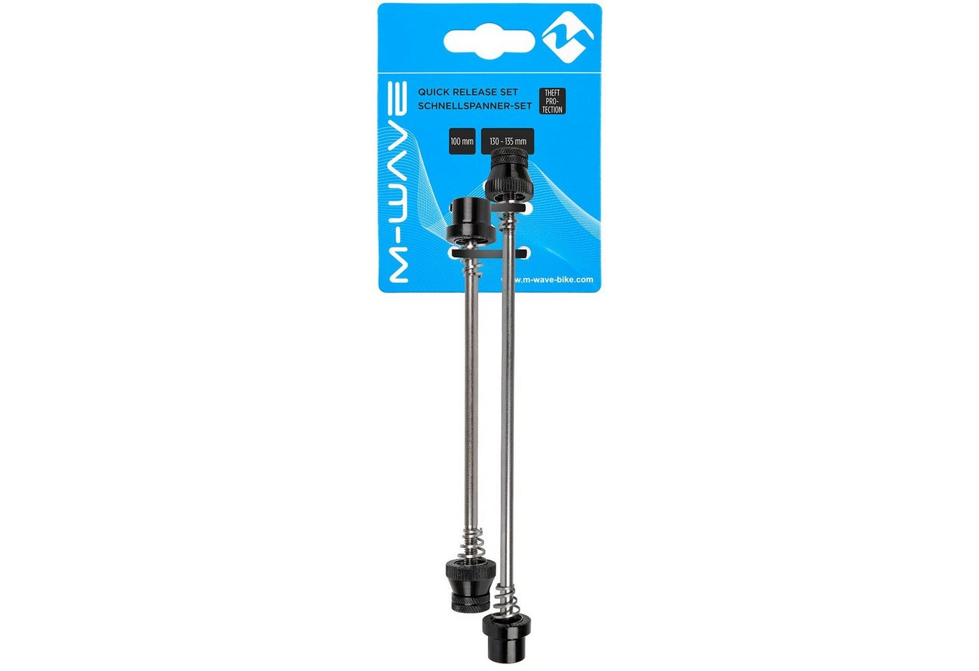 M-Wave Fahrrad-Laufrad Schnellspannset Diebstahlsicherung Bild 2
