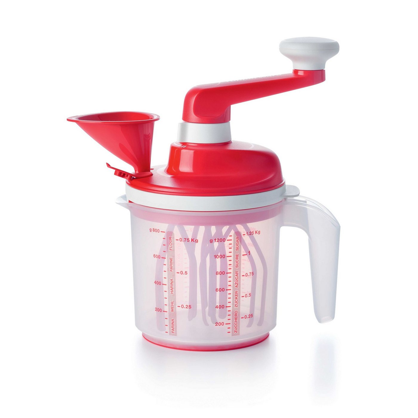 TUPPERWARE Handmixer Tupperware Chef Easy Mixx rot-weiß Sahne Eiweiß Schlagen