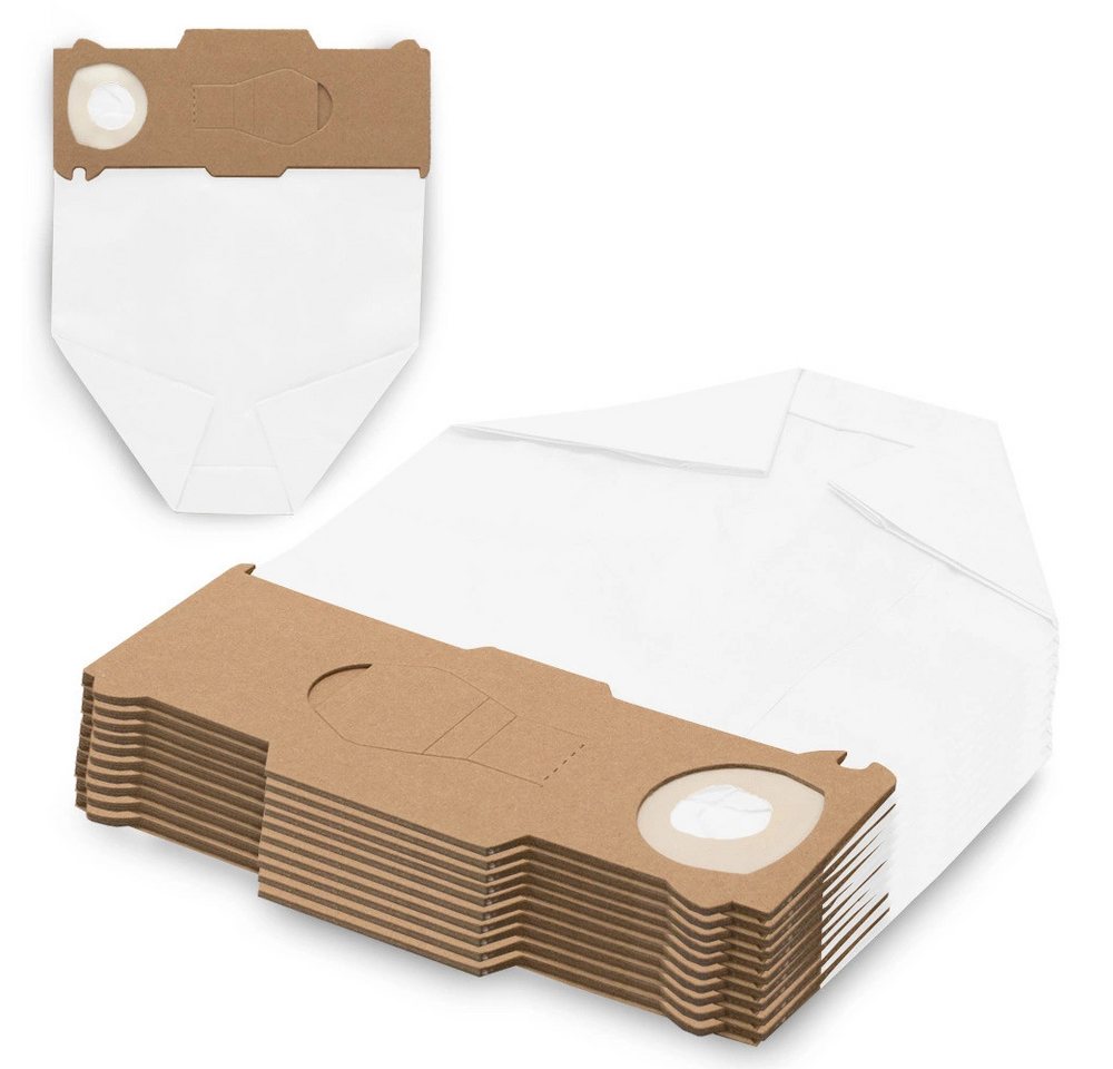 PRIMEBAG Staubsaugerbeutel 10 Beutel passend für Vorwerk Kobold 130 131 Weiß
